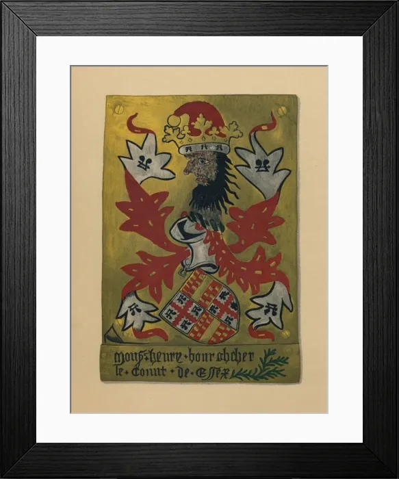 Framed Print : Plate LXI - Sir Henry Bourchier, Lord Bourchier, Count of EU, and Earl of Essex, KG, 1872 Framed Print : Plate LXI - Sir Henry Bourchier, Lord Bourchier, Count of EU, and Earl of Essex, KG, 1872