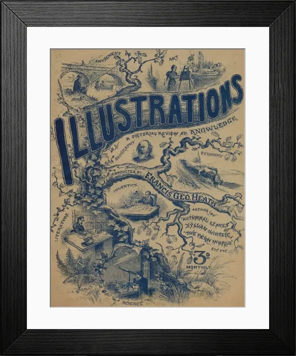 Framed Print : Illustrations, a Pictorial Review of Knowledge... 1887 Framed Print : Illustrations, a Pictorial Review of Knowledge... 1887