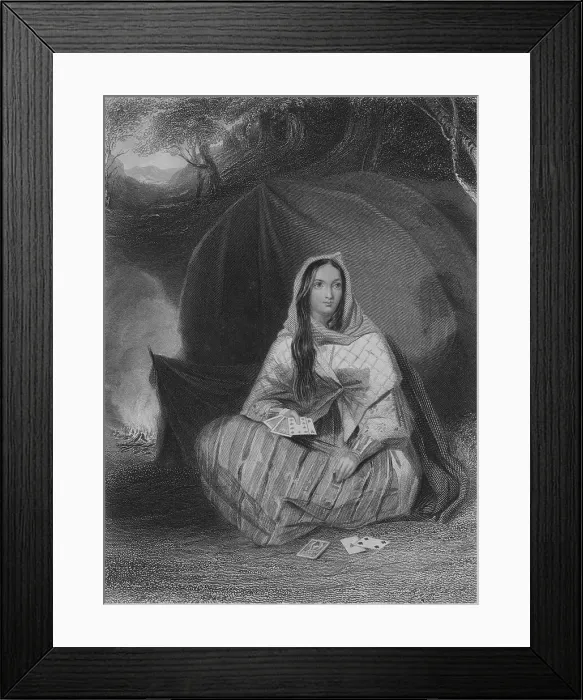 Framed Print : The Gipsy, c1850. Artist: Albert Henry Payne Framed Print : The Gipsy, c1850. Artist: Albert Henry Payne