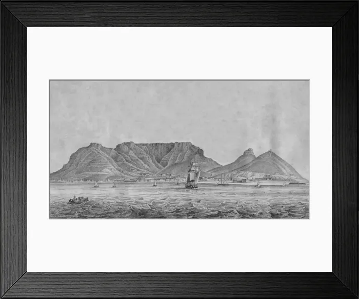 Framed Print : Cape Town Cape of Good Hope, c1830 Framed Print : Cape Town Cape of Good Hope, c1830