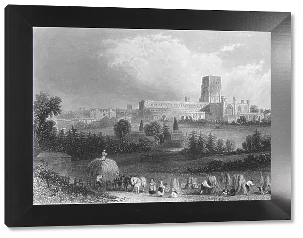 St. Albans Abbey, 1859. Artist: Henry Adlard