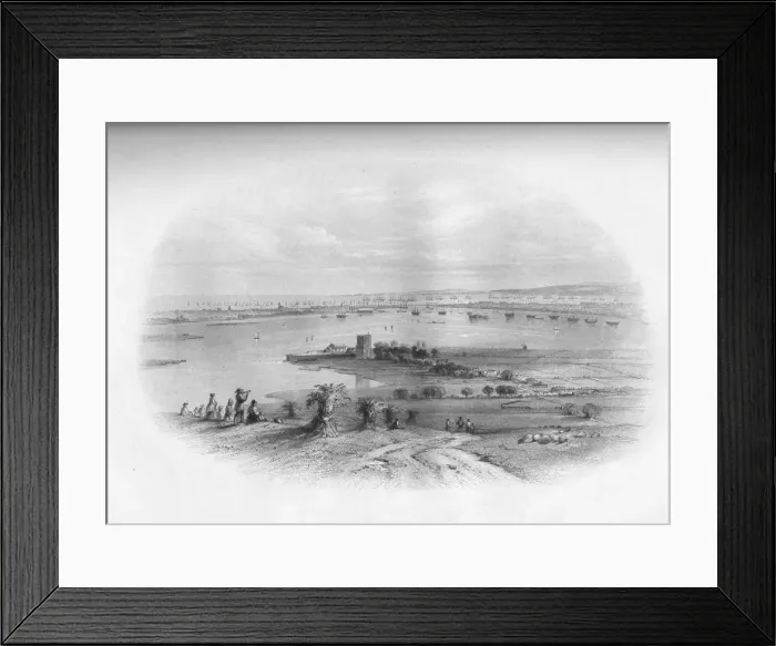 Framed Print : Portsmouth Harbour & Spithead, 1859. Artist: Edward Paxman Brandard Framed Print : Portsmouth Harbour & Spithead, 1859. Artist: Edward Paxman Brandard
