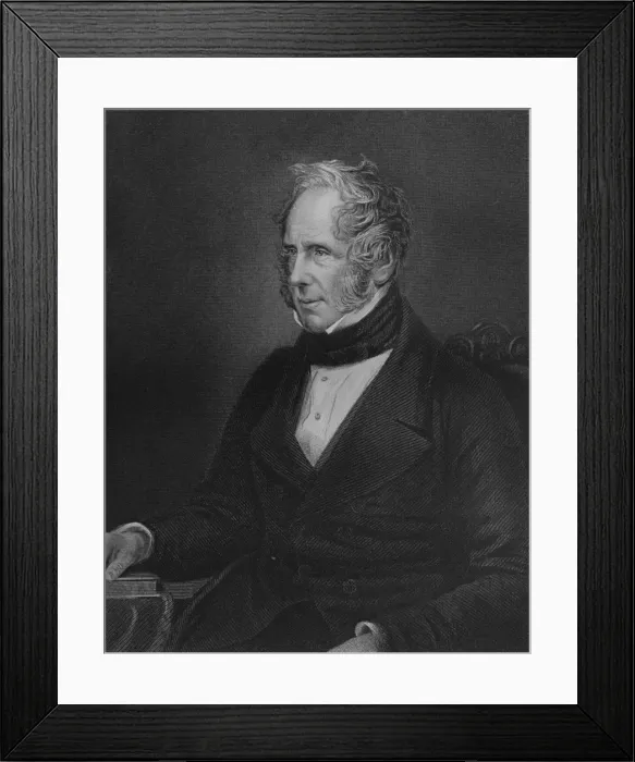 Framed Print : Right Honourable Viscount Palmerston, K. G. 1859. Artist: Thomas William Hunt Framed Print : Right Honourable Viscount Palmerston, K. G. 1859. Artist: Thomas William Hunt