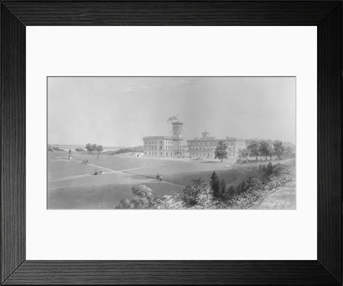 Framed Print : Osborne House, 1859. Artists: Edward Paxman Brandard, William Henry Bartlett