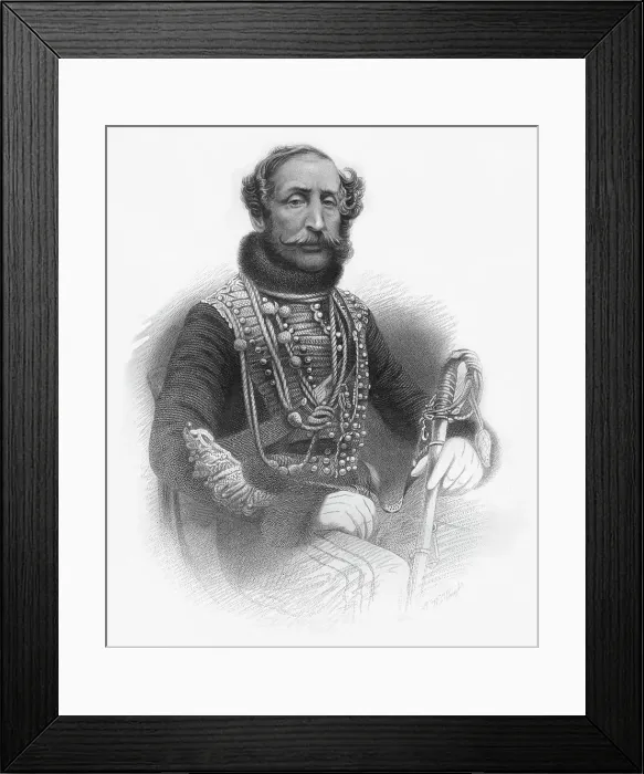 Framed Print : Lieut. Gen. The Earl of Cardigan, 1859. Artist: TW Knight Framed Print : Lieut. Gen. The Earl of Cardigan, 1859. Artist: TW Knight