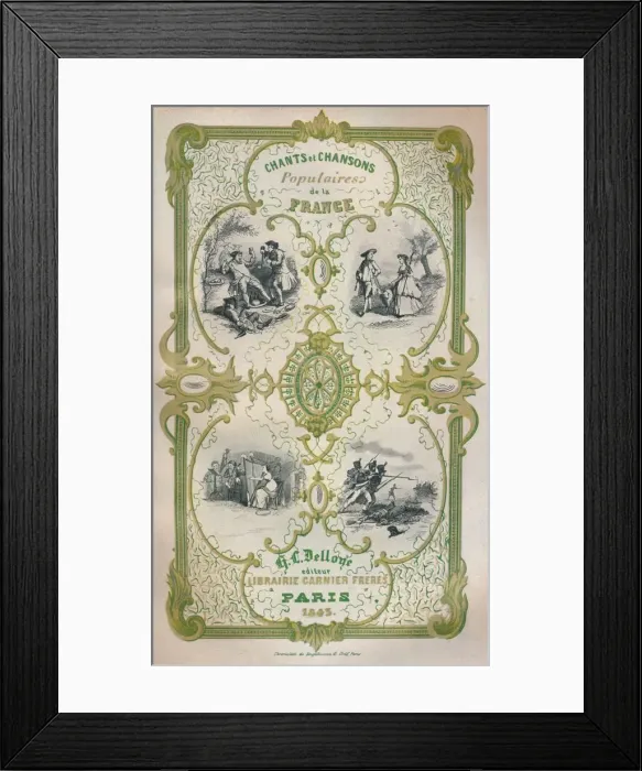 Framed Print : Chants et chansons populaires de France, 1843 (1947) Framed Print : Chants et chansons populaires de France, 1843 (1947)