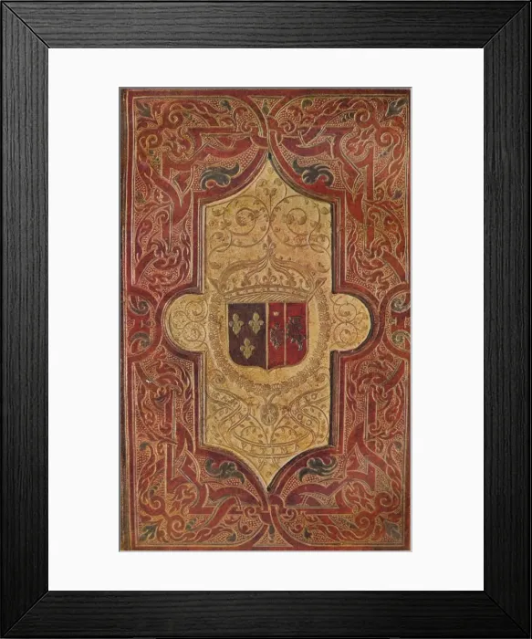 Framed Print : Binding with arms of Henry III, c1585 (1947) Framed Print : Binding with arms of Henry III, c1585 (1947)