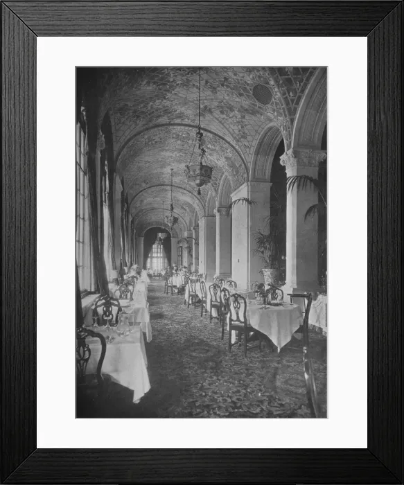 Framed Print : Interior of the dining terrace, Hotel Statler, Buffalo, New York, 1923 Framed Print : Interior of the dining terrace, Hotel Statler, Buffalo, New York, 1923