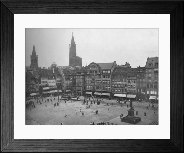 Framed Print : Place Kleber, Strasbourg, France, 1923 Framed Print : Place Kleber, Strasbourg, France, 1923