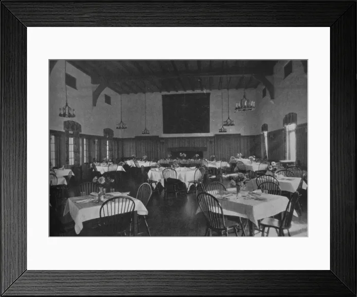 Framed Print : Main dining room, Plainfield Country Club, Planfield, New Jersey, 1925 Framed Print : Main dining room, Plainfield Country Club, Planfield, New Jersey, 1925