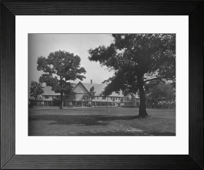 Framed Print : Front elevation of the clubhouse, Glen View Club, Glenview, Illinois, 1925 Framed Print : Front elevation of the clubhouse, Glen View Club, Glenview, Illinois, 1925