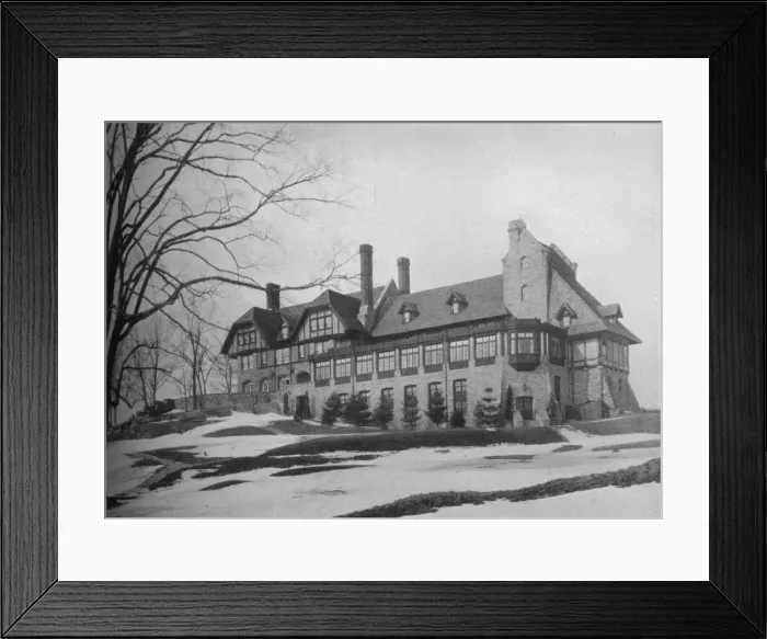 Framed Print : South elevation of the clubhouse, Bonnie Briar Country Club, Larchmont, New York, 1925 Framed Print : South elevation of the clubhouse, Bonnie Briar Country Club, Larchmont, New York, 1925