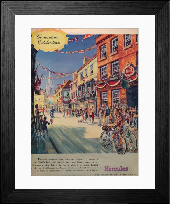 Framed Print : Hercules - Coronation Celebrations, 1953 Framed Print : Hercules - Coronation Celebrations, 1953