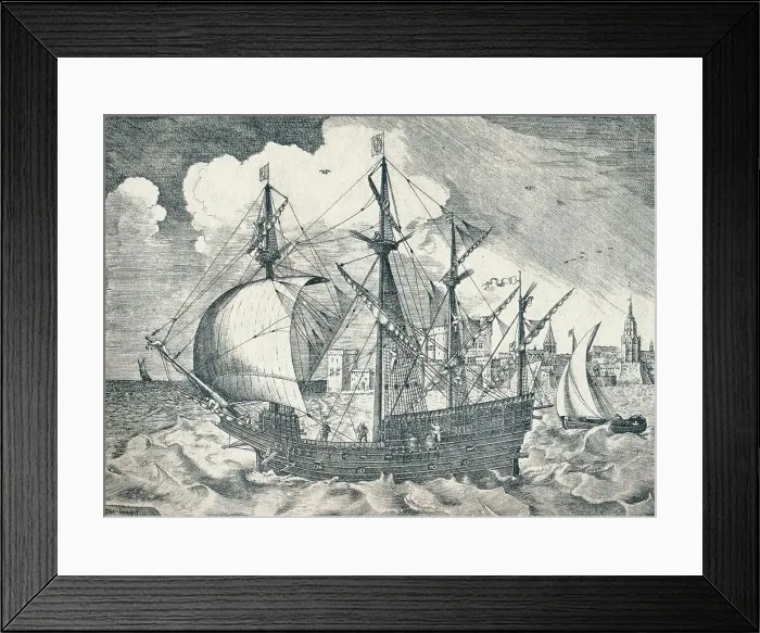 Framed Print : Sixteenth Century Ship, 1925 Framed Print : Sixteenth Century Ship, 1925