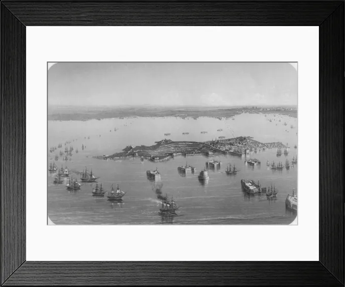 Framed Print : Cronstadt, 1857 Framed Print : Cronstadt, 1857