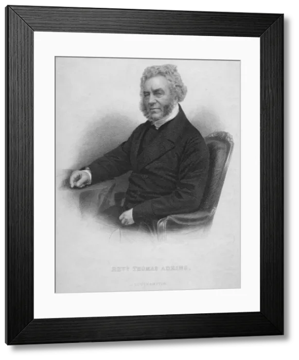 Framed Print : Reverend Thomas Adkins, c19th century. Artist: John Cochran Framed Print : Reverend Thomas Adkins, c19th century. Artist: John Cochran