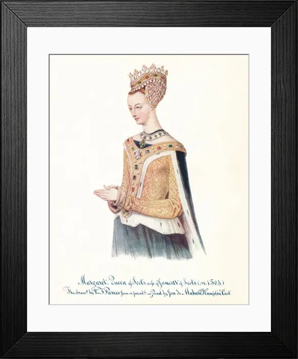 Framed Print : Margaret, Queen of Scots, wife of James IV of Scots, 1912. Artist: Edmund Thomas Parris Framed Print : Margaret, Queen of Scots, wife of James IV of Scots, 1912. Artist: Edmund Thomas Parris