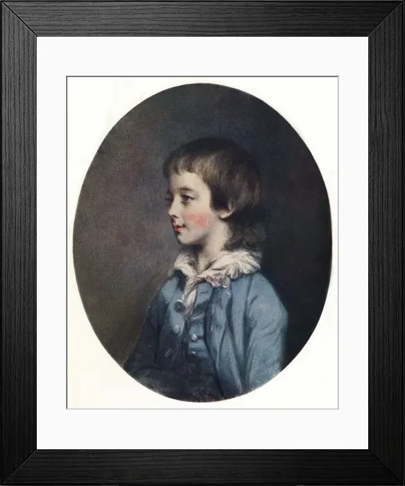 Framed Print : Portrait of Master Bernard Astley, late 18th century, (1912). Artist: Daniel Gardner Framed Print : Portrait of Master Bernard Astley, late 18th century, (1912). Artist: Daniel Gardner