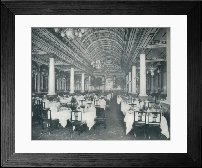 Framed Print : The Grand Salle A Manger, (Dining Room), 1912 Framed Print : The Grand Salle A Manger, (Dining Room), 1912