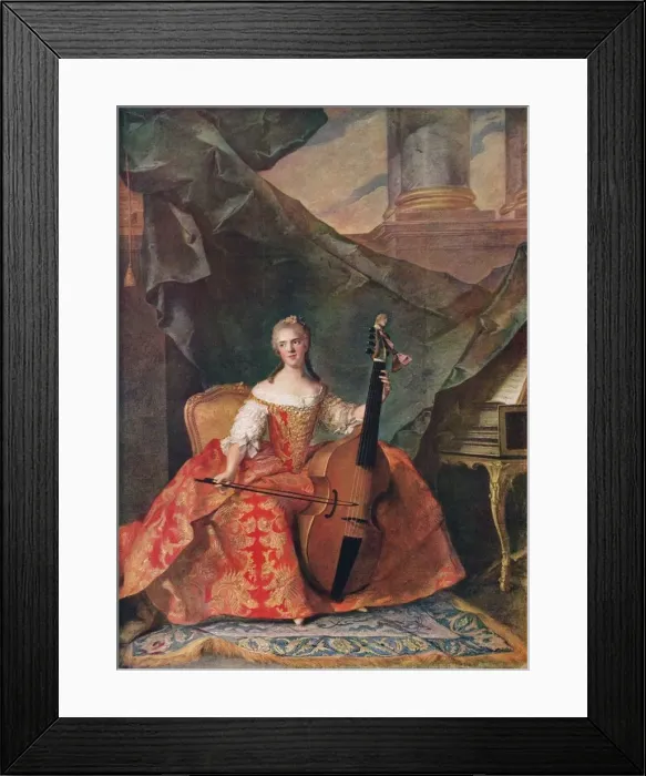 Framed Print : Madame Henriette, Daughter of Louis XV, 1742, (1912). Artist: Jean-Marc Nattier Framed Print : Madame Henriette, Daughter of Louis XV, 1742, (1912). Artist: Jean-Marc Nattier