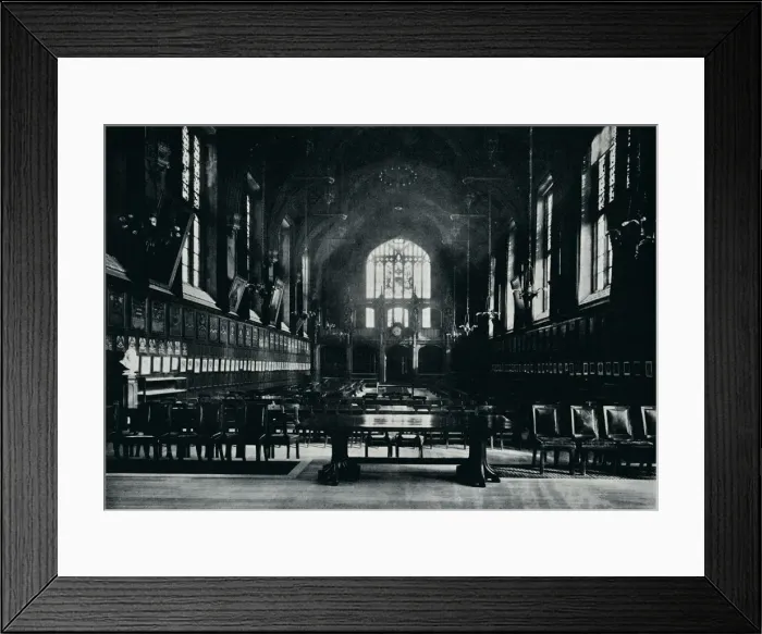 Framed Print : The Great Hall, 1912 Framed Print : The Great Hall, 1912