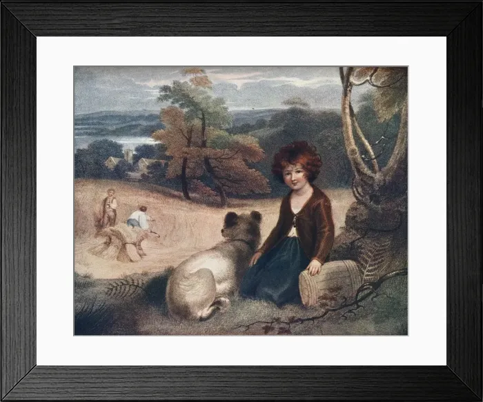 Framed Print : The Reapers Child, 18th century, (1912). Artist: Marino Bovi Framed Print : The Reapers Child, 18th century, (1912). Artist: Marino Bovi