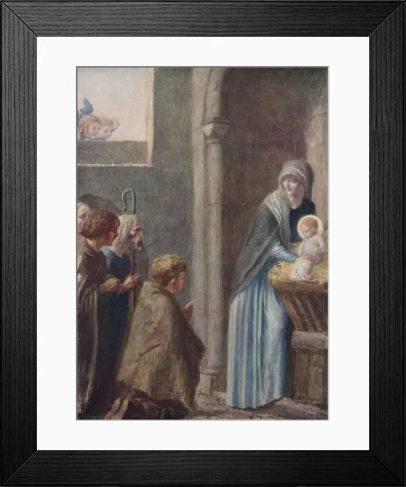 Framed Print : The Adoration of the Magi, late 19th century, (1912). Artist: Robert Anning Bell Framed Print : The Adoration of the Magi, late 19th century, (1912). Artist: Robert Anning Bell