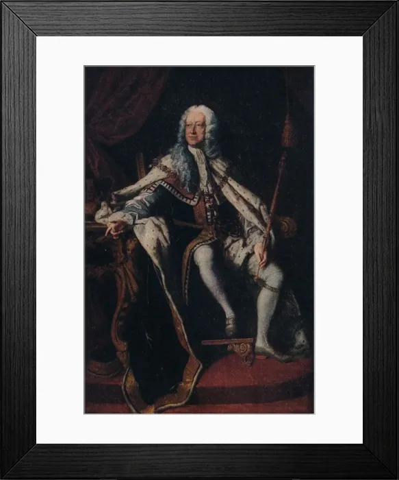 Framed Print : King George I, c1714, (1911). Artist: Sir Godfrey Kneller Framed Print : King George I, c1714, (1911). Artist: Sir Godfrey Kneller
