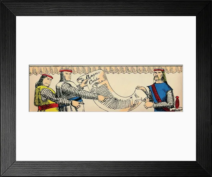 Framed Print : Barons with the Magn Carta from 1199, (1932). Artist: Rosalind Thornycroft Framed Print : Barons with the Magn Carta from 1199, (1932). Artist: Rosalind Thornycroft