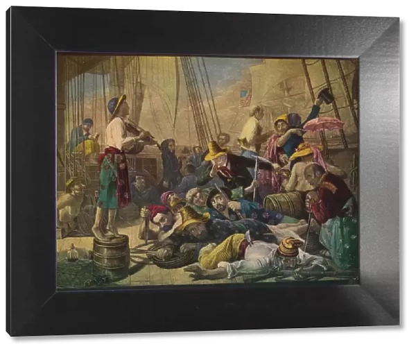 Pirates Decoying an American Ship, c1880
