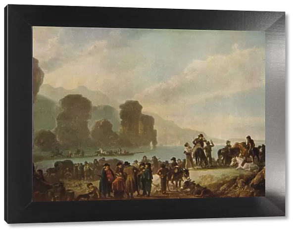 Smugglers on the Irish Coast, 1808. Artist: Julius Caesar Ibbetson