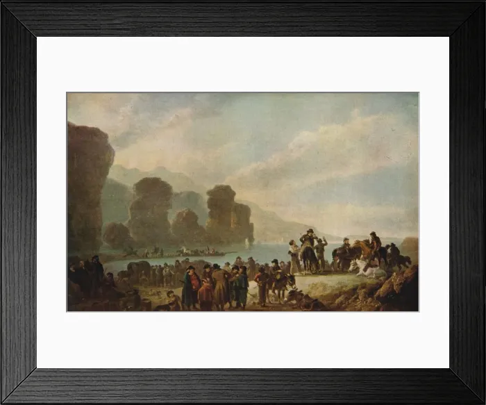 Framed Print : Smugglers on the Irish Coast, 1808. Artist: Julius Caesar Ibbetson Framed Print : Smugglers on the Irish Coast, 1808. Artist: Julius Caesar Ibbetson