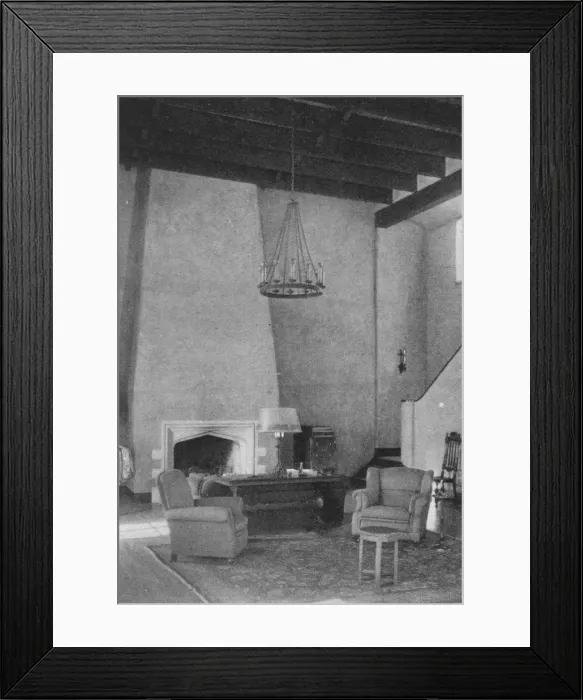 Framed Print : End of Assembly Room, Los Angeles Tennis Club, Los Angeles, California, 1925 Framed Print : End of Assembly Room, Los Angeles Tennis Club, Los Angeles, California, 1925