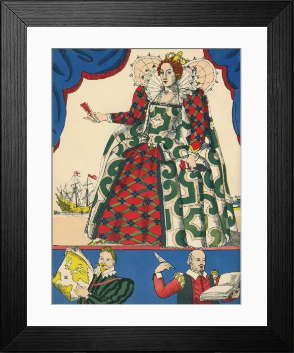 Framed Print : Elizabeth I, Queen of England from 1558, (1932). Artist: Rosalind Thornycroft Framed Print : Elizabeth I, Queen of England from 1558, (1932). Artist: Rosalind Thornycroft