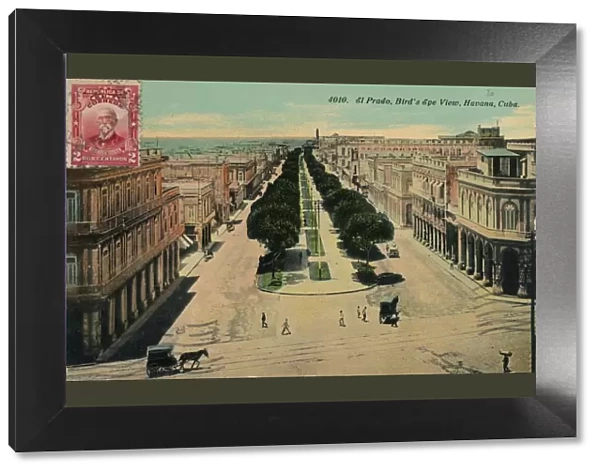El Prado, Birds Eye View, Havana, Cuba, 1911