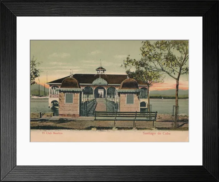 Framed Print : El Club Nautico - Santiago de Cuba, 1908 Framed Print : El Club Nautico - Santiago de Cuba, 1908