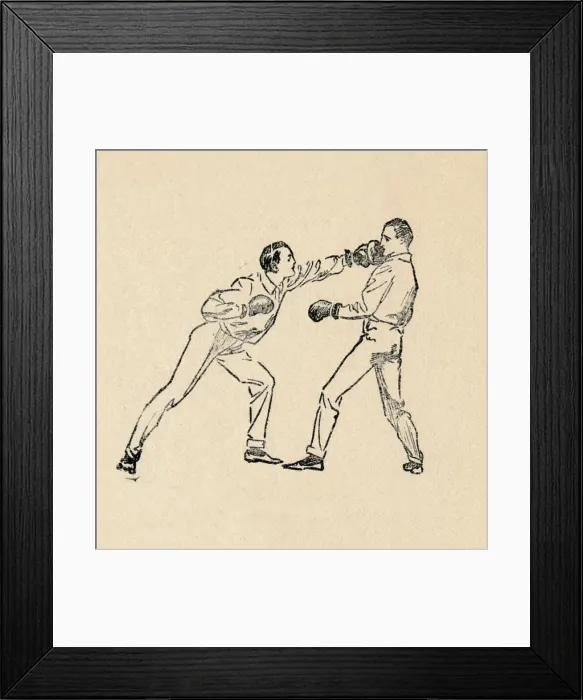 Framed Print : Guard for Left-Hand Lead at Head, 1912 Framed Print : Guard for Left-Hand Lead at Head, 1912