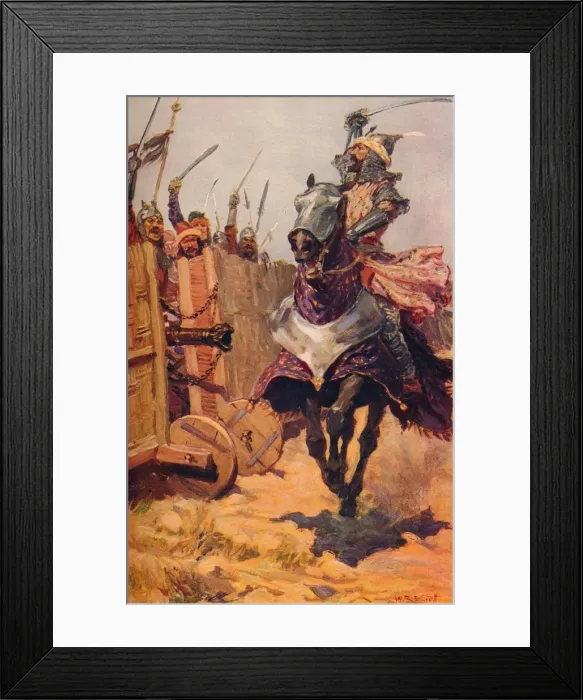 Framed Print : Baber Cheering On His Troops, c1526 (c1912) Framed Print : Baber Cheering On His Troops, c1526 (c1912)