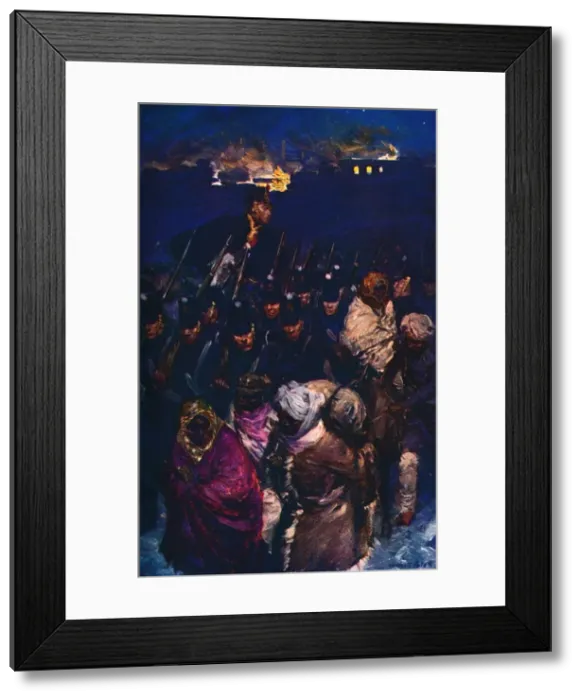 Framed Print : Retreat of the British Army from Kabul, c1912 Framed Print : Retreat of the British Army from Kabul, c1912