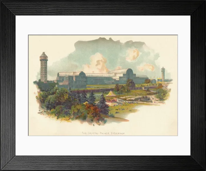 Framed Print : The Crystal Palace, Sydenham, c1890. Artist: Charles Wilkinson Framed Print : The Crystal Palace, Sydenham, c1890. Artist: Charles Wilkinson