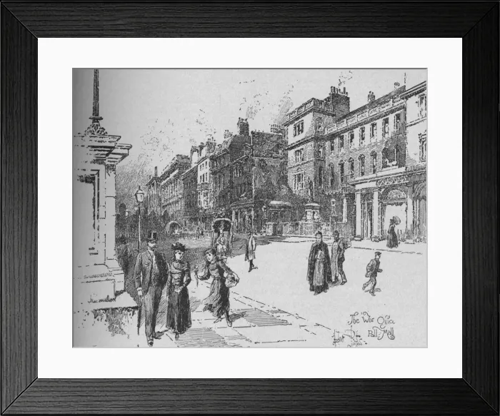 Framed Print : War Office, Pall Mall, c1890. Artist: Herbert Railton Framed Print : War Office, Pall Mall, c1890. Artist: Herbert Railton