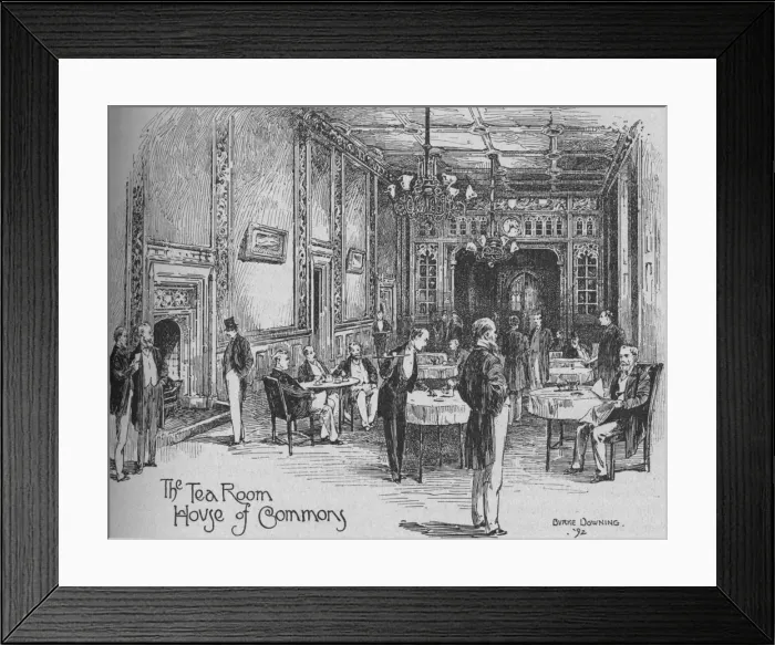 Framed Print : Tea-Room, House of Commons, 1892. Artist: Henry Phillip Burke Downing Framed Print : Tea-Room, House of Commons, 1892. Artist: Henry Phillip Burke Downing