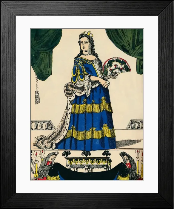 Framed Print : Anne, Queen of Great Britain and Ireland from 1702, (1932). Artist: Rosalind Thornycroft Framed Print : Anne, Queen of Great Britain and Ireland from 1702, (1932). Artist: Rosalind Thornycroft