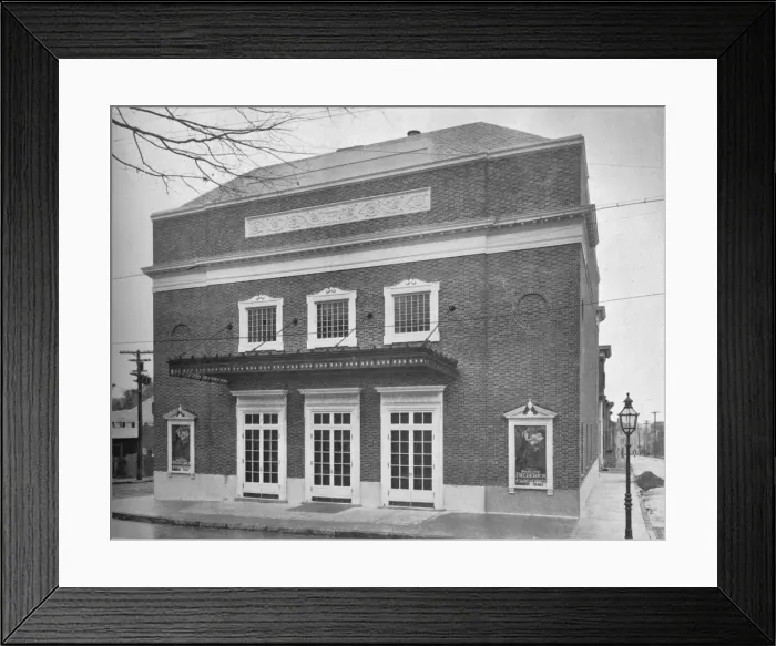 Framed Print : Main facade - Circle Theater, Annapolis, Maryland, 1922 Framed Print : Main facade - Circle Theater, Annapolis, Maryland, 1922