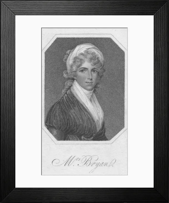 Framed Print : Mrs. Bryan, 1801. Artist: Mackenzie Framed Print : Mrs. Bryan, 1801. Artist: Mackenzie
