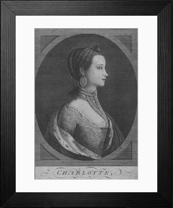 Framed Print : Charlotte, 1761 Framed Print : Charlotte, 1761