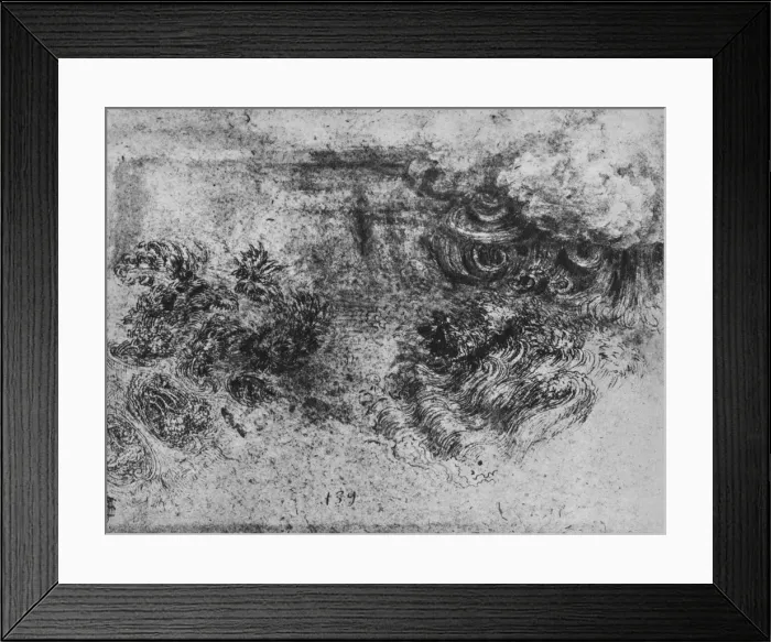 Framed Print : A Deluge, c1480 (1945). Artist: Leonardo da Vinci Framed Print : A Deluge, c1480 (1945). Artist: Leonardo da Vinci