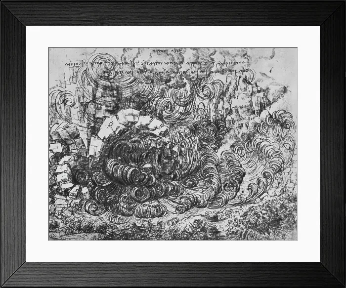 Framed Print : Deluge, c1480 (1945). Artist: Leonardo da Vinci Framed Print : Deluge, c1480 (1945). Artist: Leonardo da Vinci