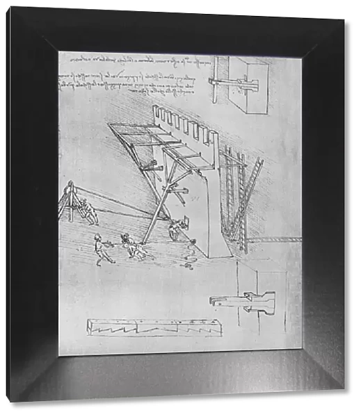 Device for Repelling Scaling Ladders, c1480 (1945). Artist: Leonardo da Vinci