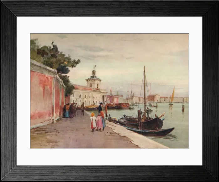 Framed Print : La Dogana, Venice, c1900 (1913). Artist: Walter Frederick Roofe Tyndale